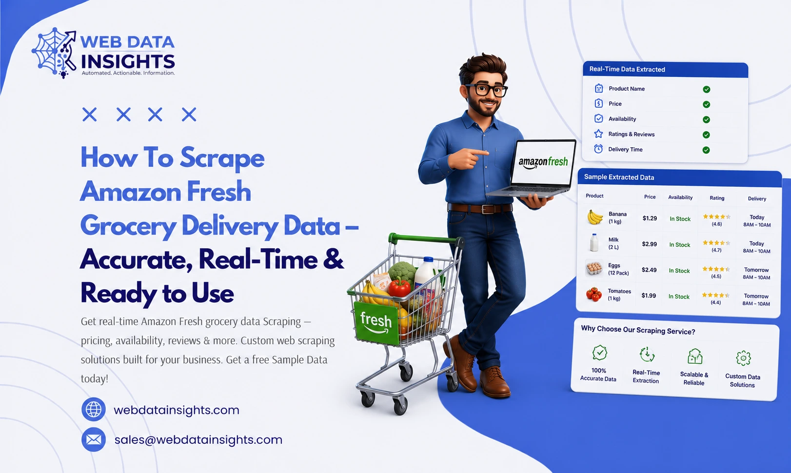 How To Scrape Amazon Fresh Grocery Delivery Data – Accurate, Real-Time & Ready to Use