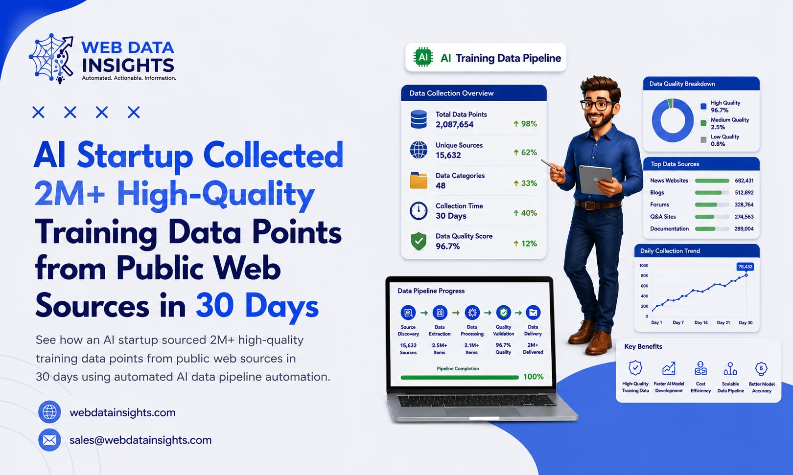 AI Startup Collected 2M+ High-Quality Training Data Points from Public Web Sources in 30 Days